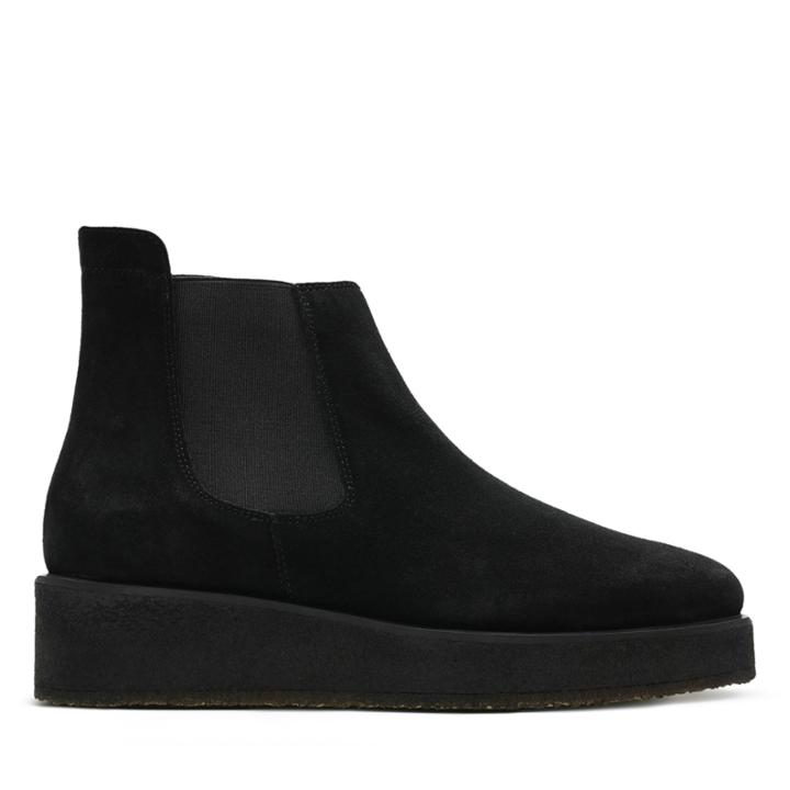 Clarks Ornellachelsea - Black Suede - Womens 7
