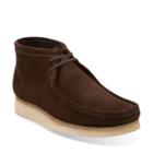 Clarks Wallabee Boot In Brown Suede