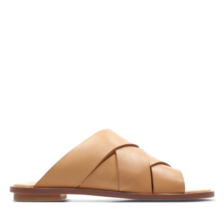 Clarks Willow Art - Light Tan Leather - Womens 6