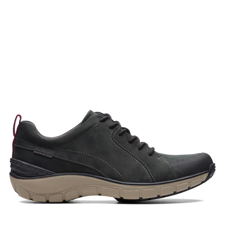 Clarks Wave Go - Black Combination Nubuck - Womens 7