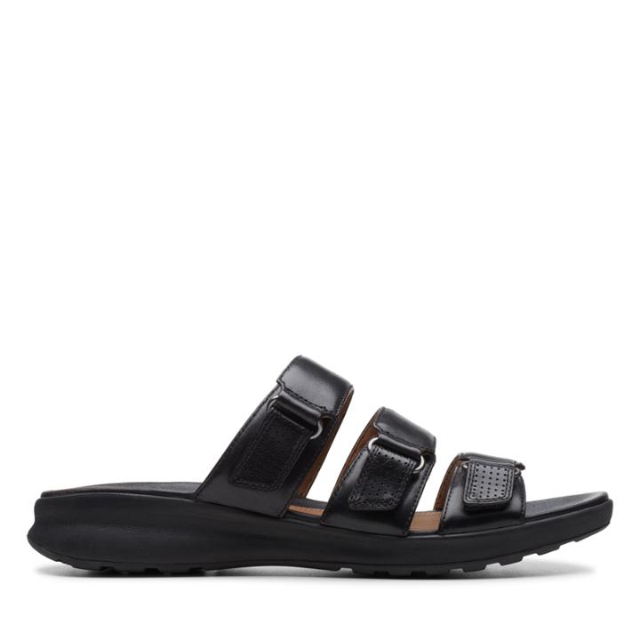 Clarks Un Tahiti Lane - Black Leather - Womens 10