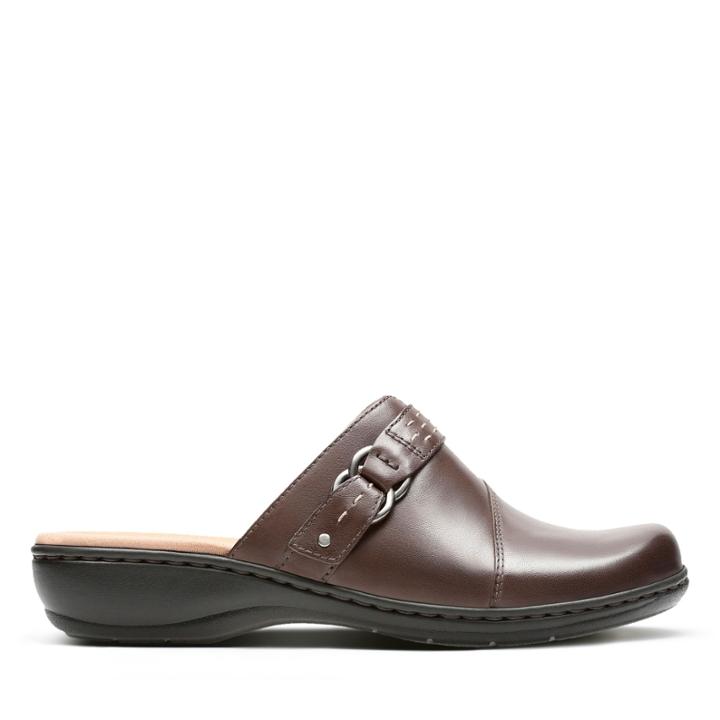 Clarks Leisa Sadie - Dark Brown Leather - Womens 6