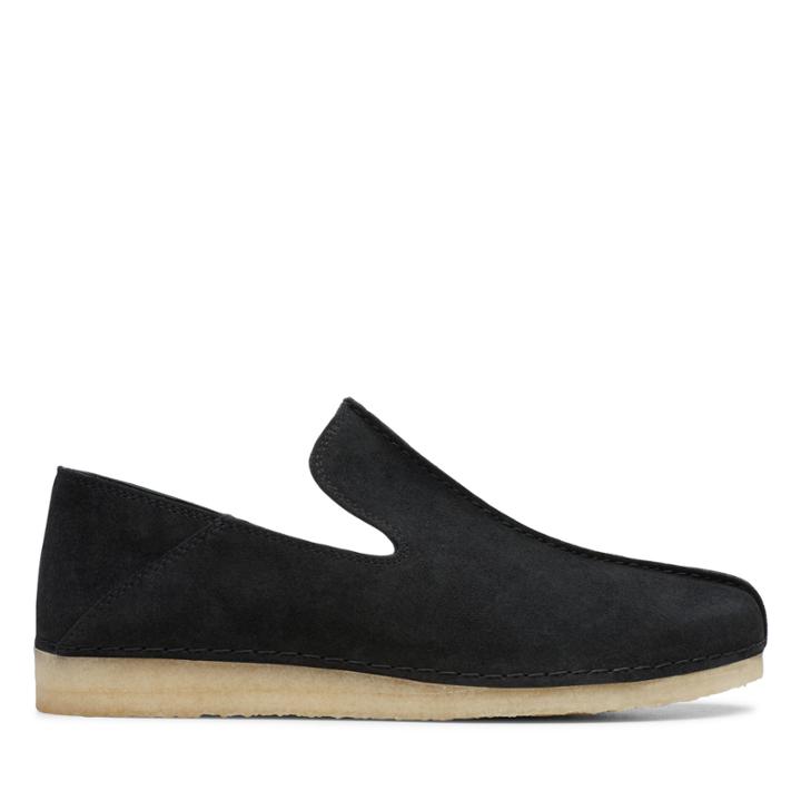 Clarks Ashton Skye - Black Suede - Mens 9.5