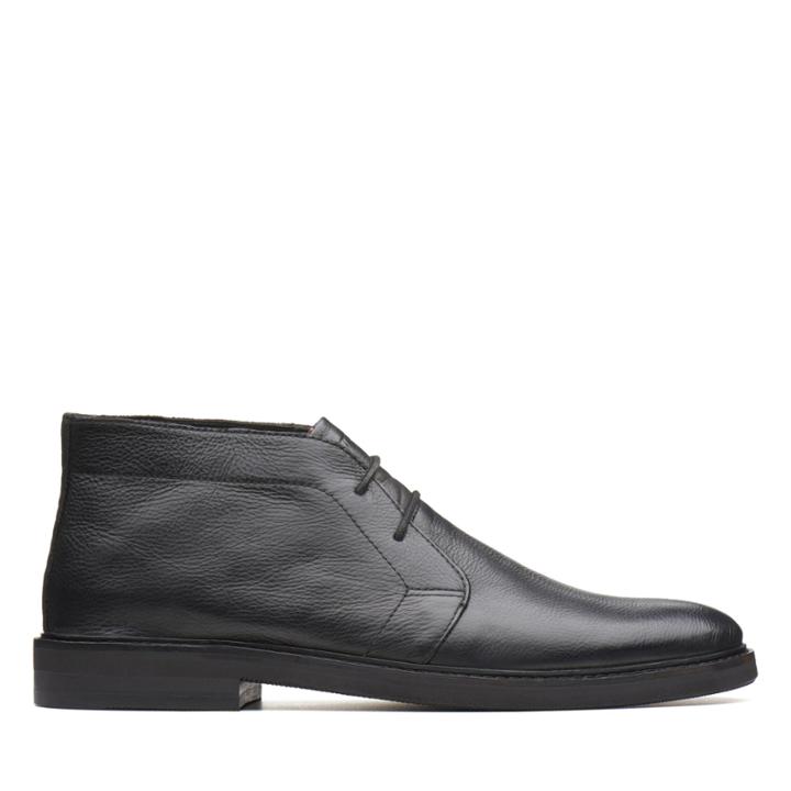 Clarks Dezmin Mid - Black Leather - Mens 11.5
