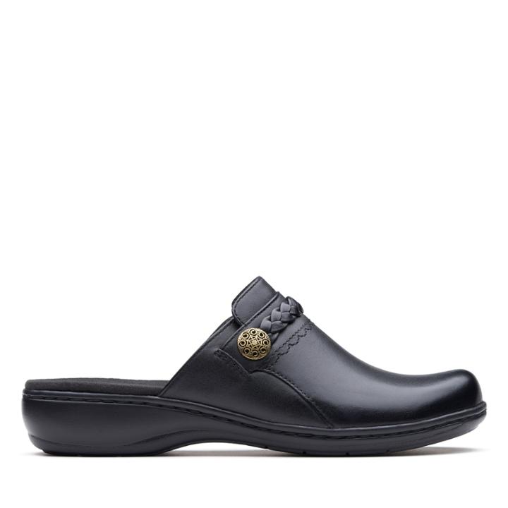 Clarks Leisa Carly - Black Leather - Womens 5.5