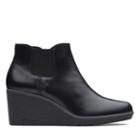 Clarks Hazen Flora - Black Leather - Womens 6.5