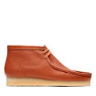 Clarks Wallabee Boot - Orange Leather - Mens 8.5