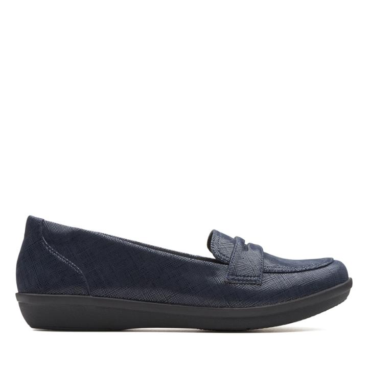 Clarks Ayla Form - Navy Synthetic - Womens 7