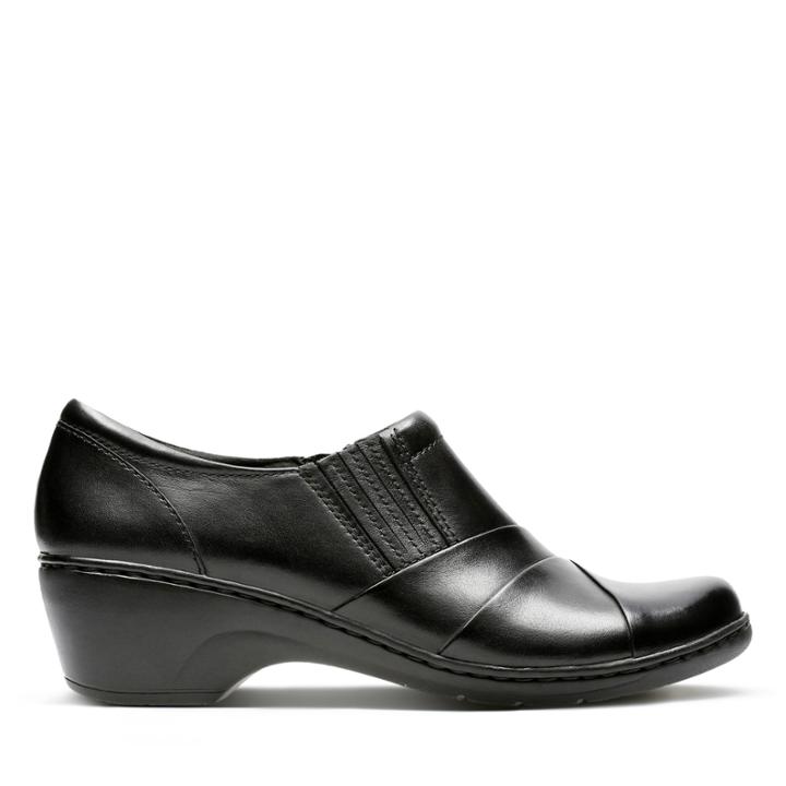 Clarks Channing Essa - Black Leather - Womens 6