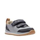 Clarks Ferris Cap Fst In Blue Combi Leather