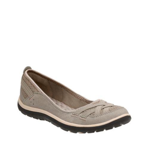 Clarks Aria Pump In Sage Nubuck