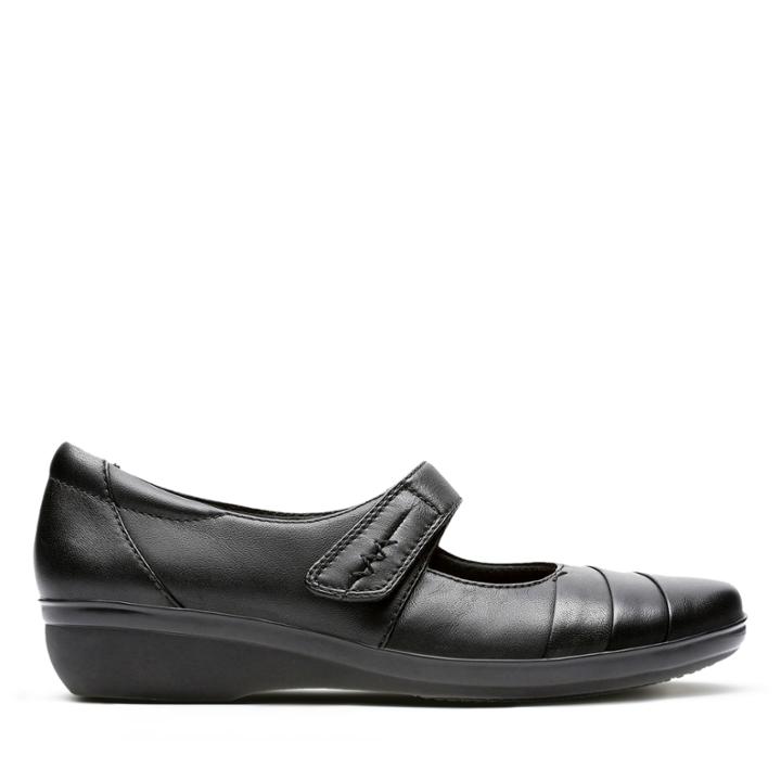 Clarks Everlay Kennon - Black Leather - Womens 10