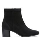Clarks Un Cosmo Up - Black Suede - Womens 5