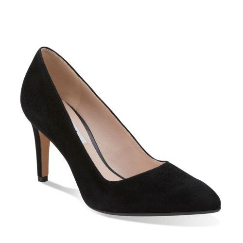 Clarks Dalhart Sorbet In Black Suede