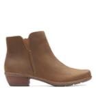 Clarks Wilrose Frost - Tan Leather - Womens 5