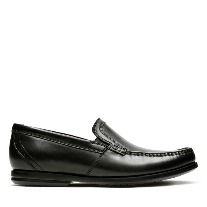 Clarks Un Gala Free - Black Leather - Mens 8.5