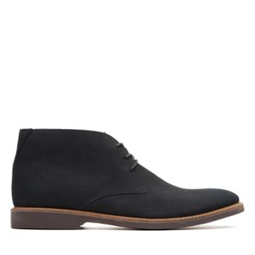 Clarks Atticus Limit - Black Nubuck - Mens 8