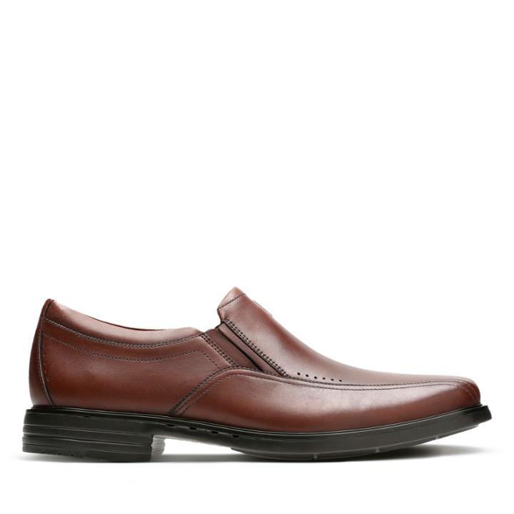 Clarks Unsheridan Go - Brown Leather - Mens 11