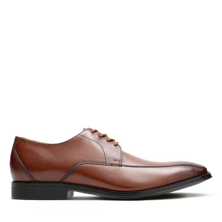 Clarks Gilman Mode - Dark Tan Leather - Mens 9.5