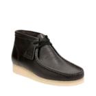 Clarks Wallabee Boot In Charcoal Leather