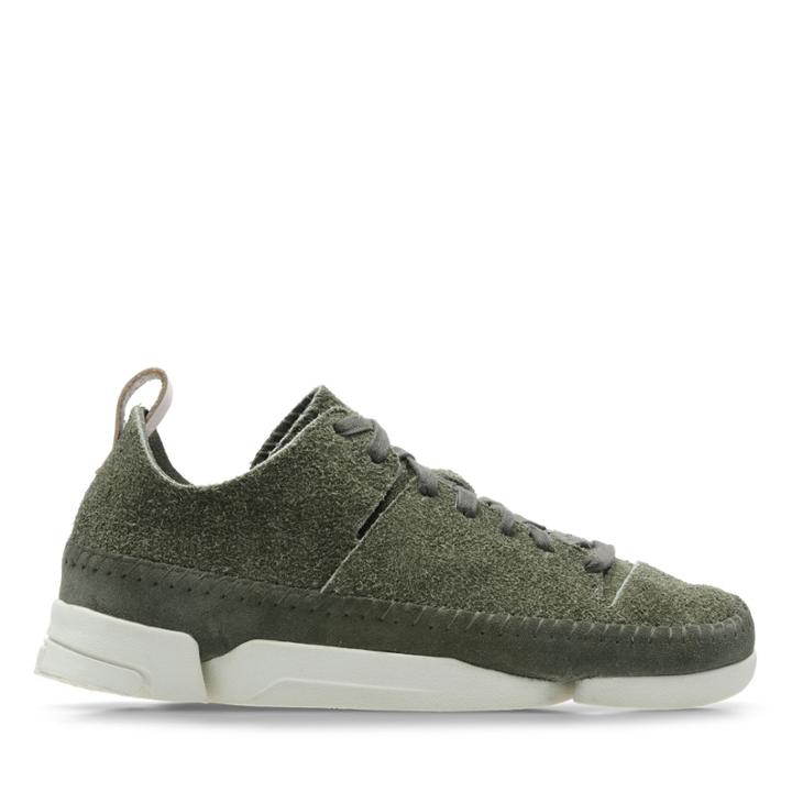 Clarks Trigenic Flex - Olive Suede - Womens 9