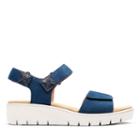 Clarks Un Karely Bay - Navy Nubuck - Womens 7