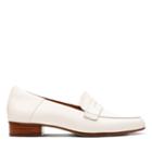 Clarks Keesha Cora - White Leather - Womens 8.5