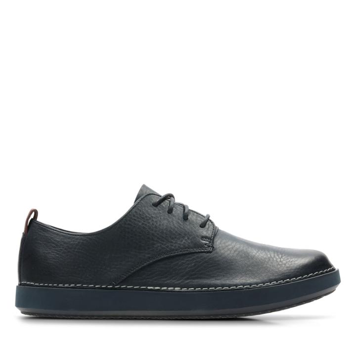 Clarks Komuter Walk - Navy Leather - Mens 11