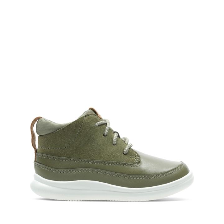Clarks Cloud Air T - Khaki Leather - Childrens 5.5