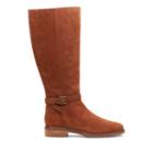 Clarks Clarkdale Clad - Dark Tan Suede - Womens 6.5