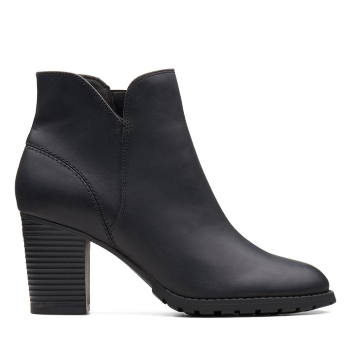 Clarks Verona Trish - Black Leather - Womens 7.5
