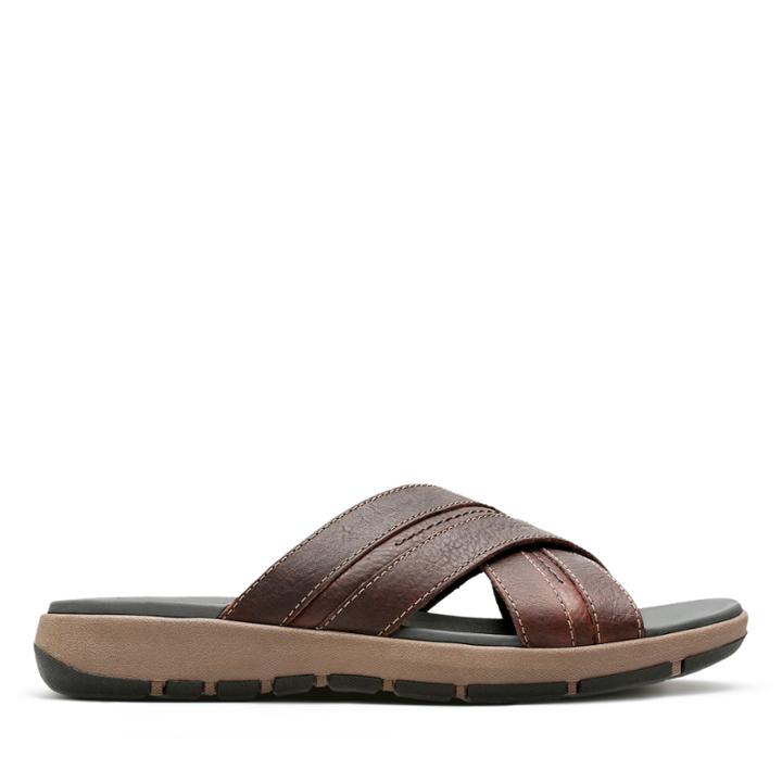 Clarks Brixby Cross - Dark Brown Leather - Mens 8