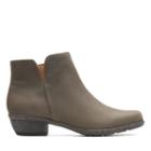Clarks Wilrose Frost - Taupe Leather - Womens 5.5