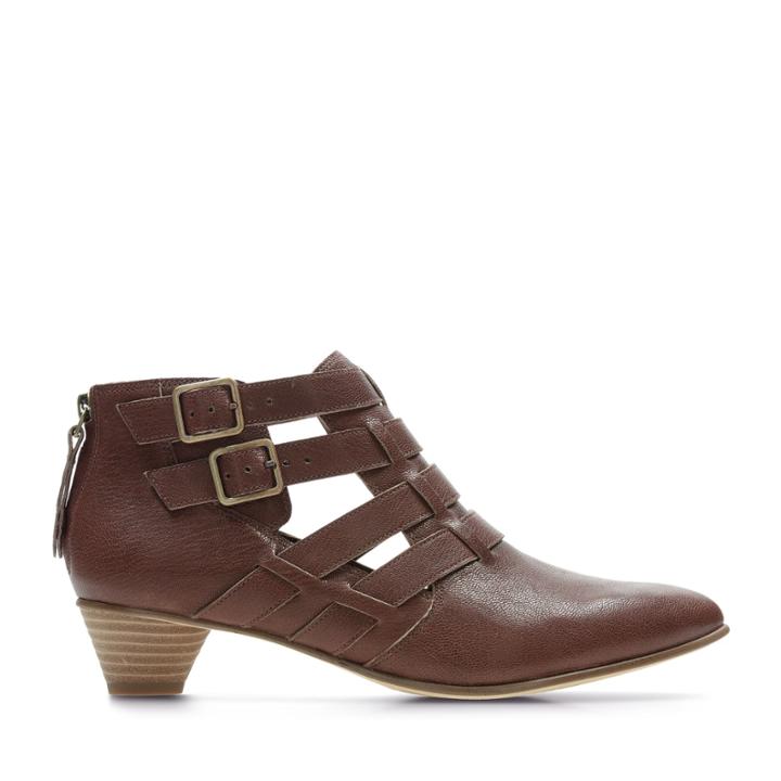 Clarks Mena Poppy - Tan Leather - Womens 6