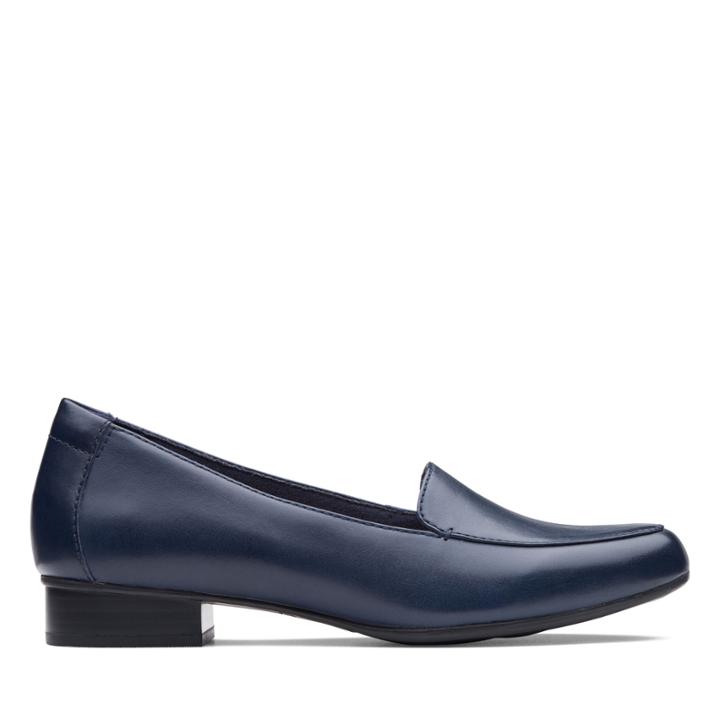 Clarks Juliet Lora - Navy Leather - Womens 7.5
