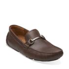 Clarks Davont Ride In Brown Tumbled Leather