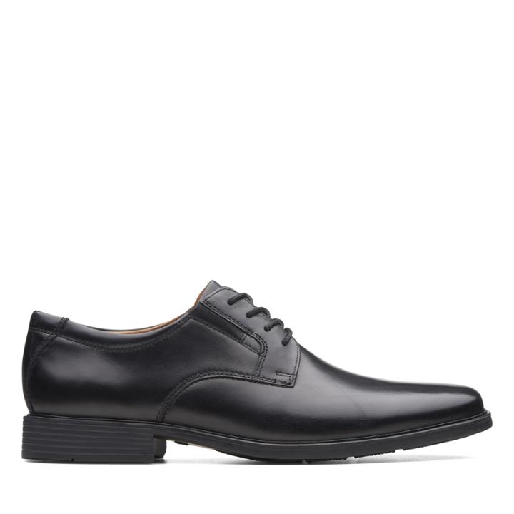 Clarks Tildenplain Ii - Black Leather - Mens 9