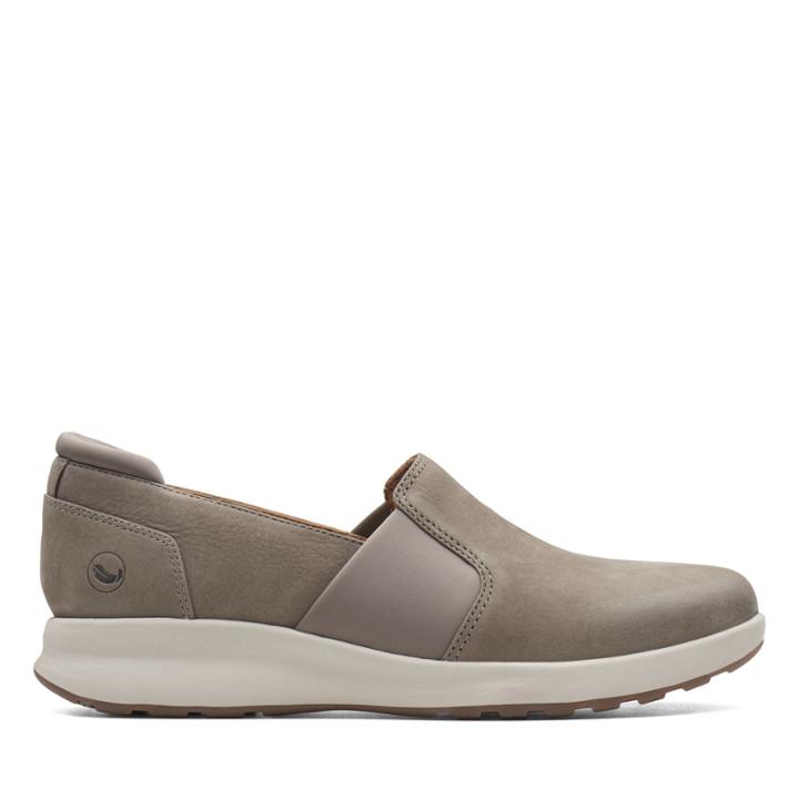 Clarks Un Adorn Step - Taupe Nubuck - Womens 11