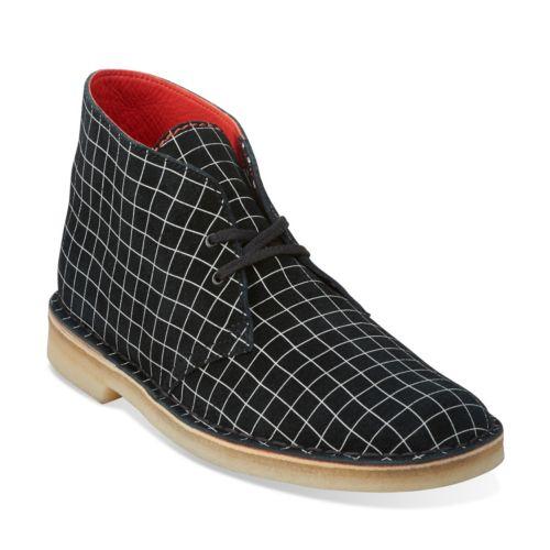 Originals Desert Boot In Black/white Grid