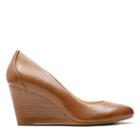 Clarks Raven Rise - Tan Leather - Womens 9