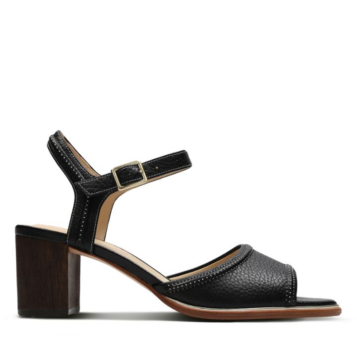 Clarks Ellis Clara - Black Leather - Womens 6