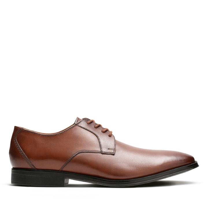 Clarks Gilman Lace - Dark Tan Leather - Mens 10
