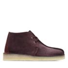 Clarks Desert Trek Hi - Burgundy Suede - Mens 9.5