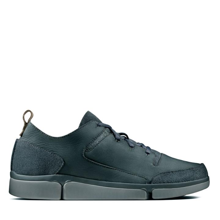 Clarks Triverve Lace - Dark Grey Nubuck - Mens 8