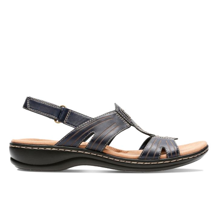 Clarks Leisa Vine - Navy Leather - Womens 6