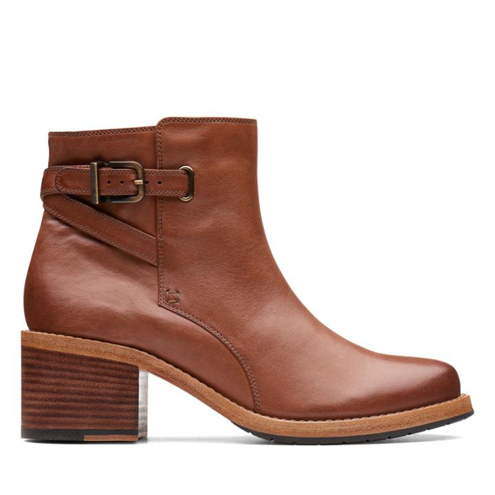 Clarks Clarkdale Jax - Dark Tan Leather - Womens 9