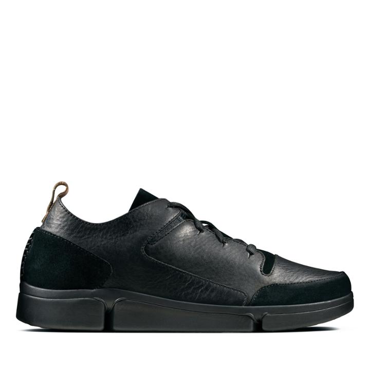 Clarks Triverve Lace - Black Combi Leather - Mens 13
