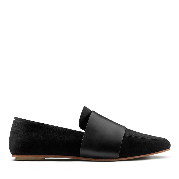 Clarks Margot Loafer - Black Suede - Womens 6