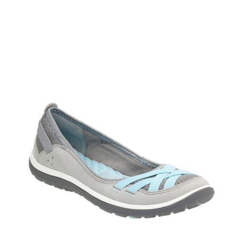Clarks Aria Pump In Grey Synthetic