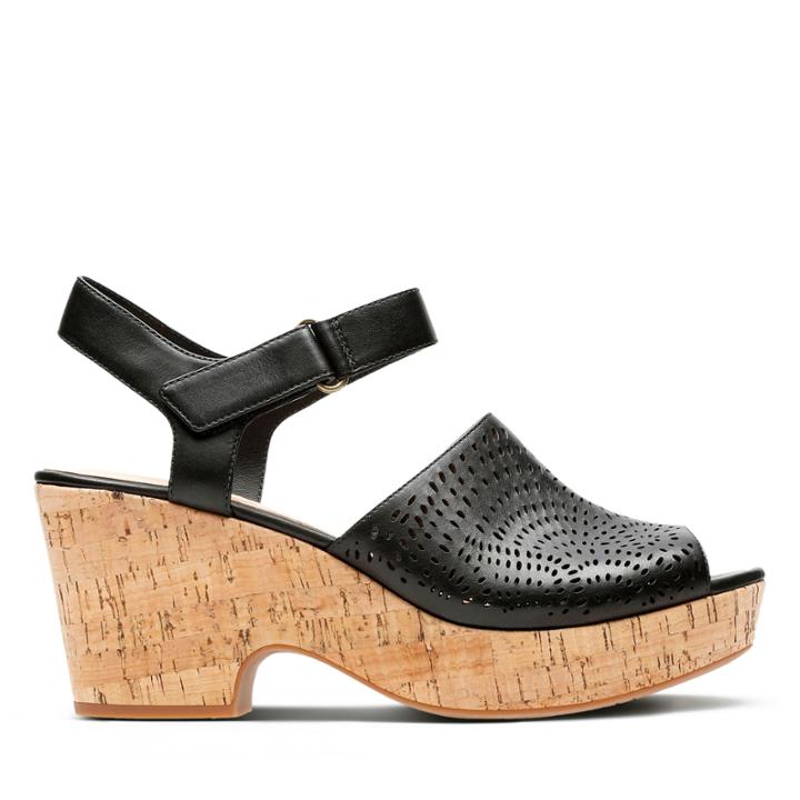 Clarks Maritsa Nila - Black Leather - Womens 7